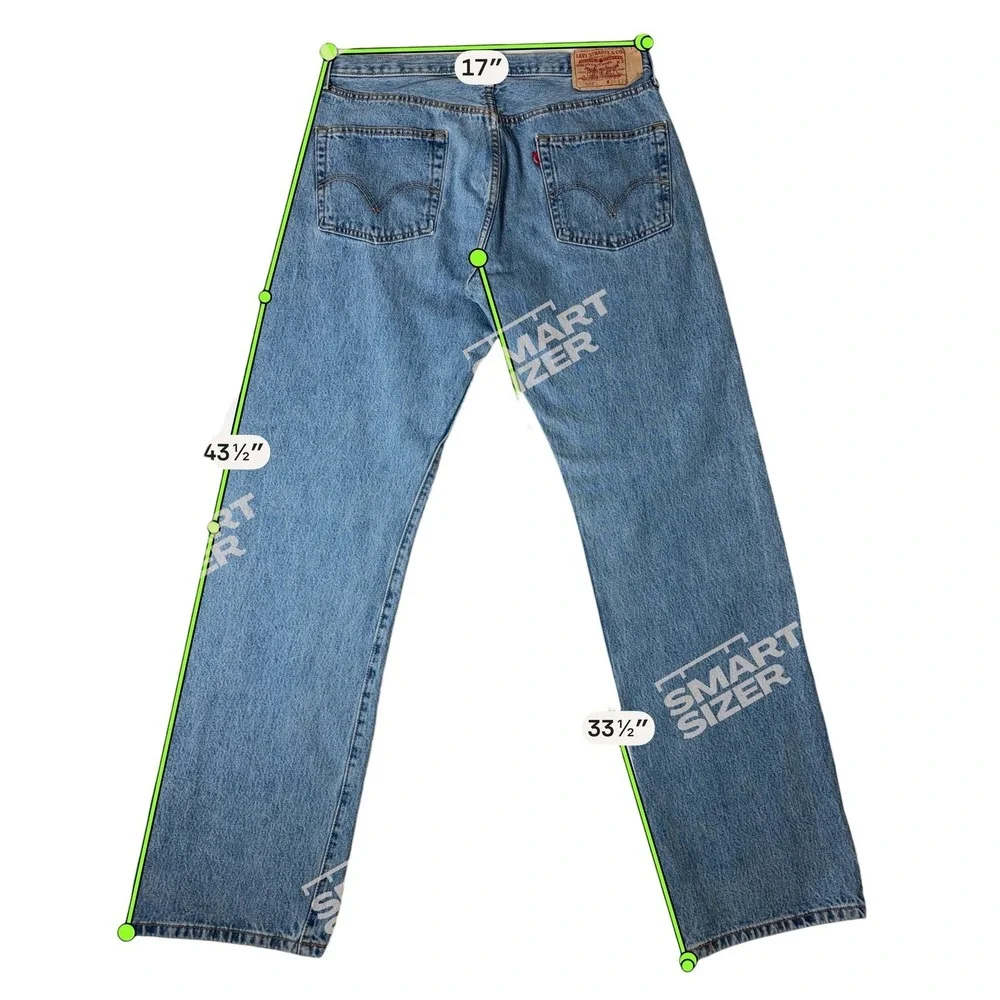 Levi's‎ 501 Original Fit Jeans Mens 36x34 Button Fly Blue Denim